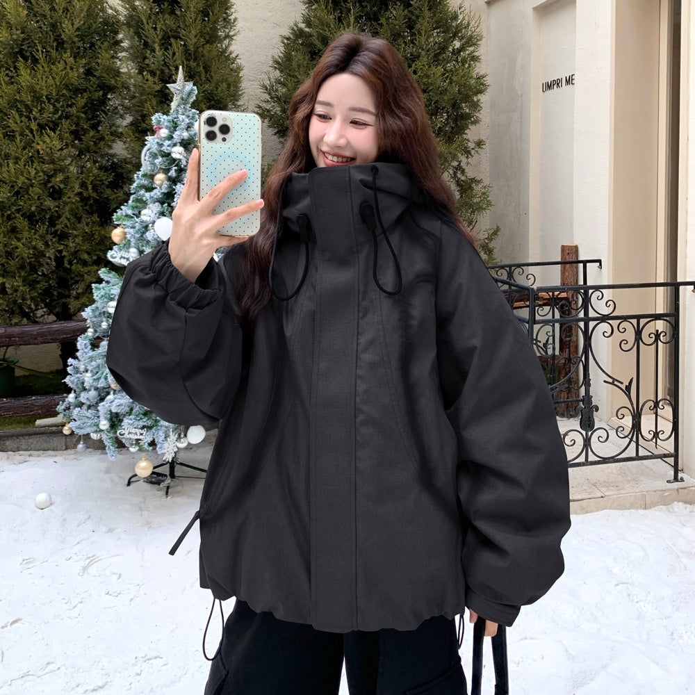 Hooded Puffer Jacket Winter Warm Parka