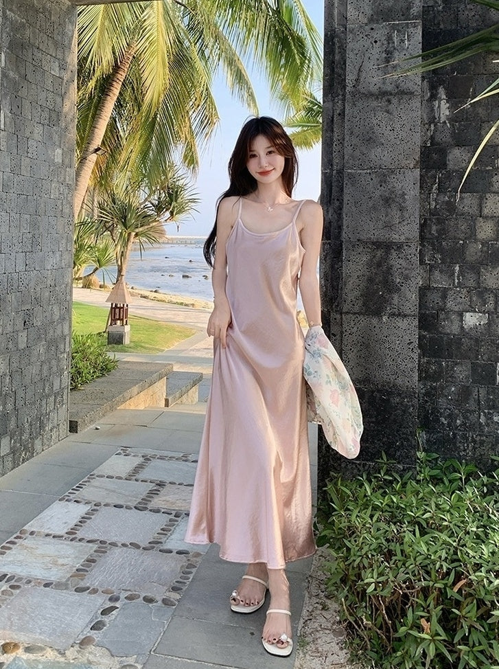 Fashion Print Cardigan And Dress Set
