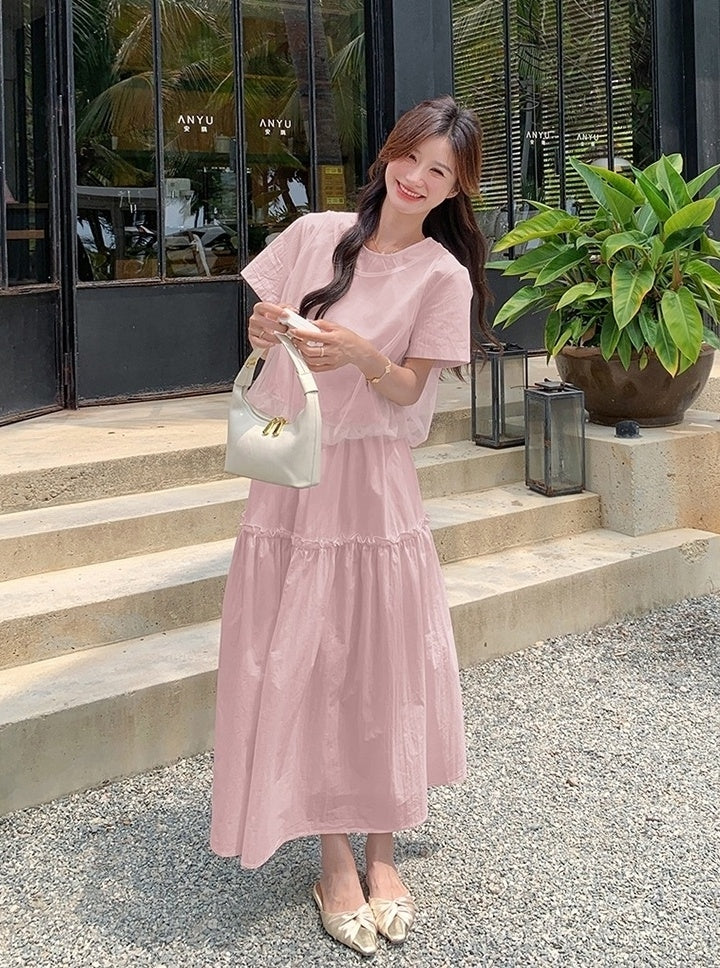 Fashionable Summer Twopiece Skirt Set