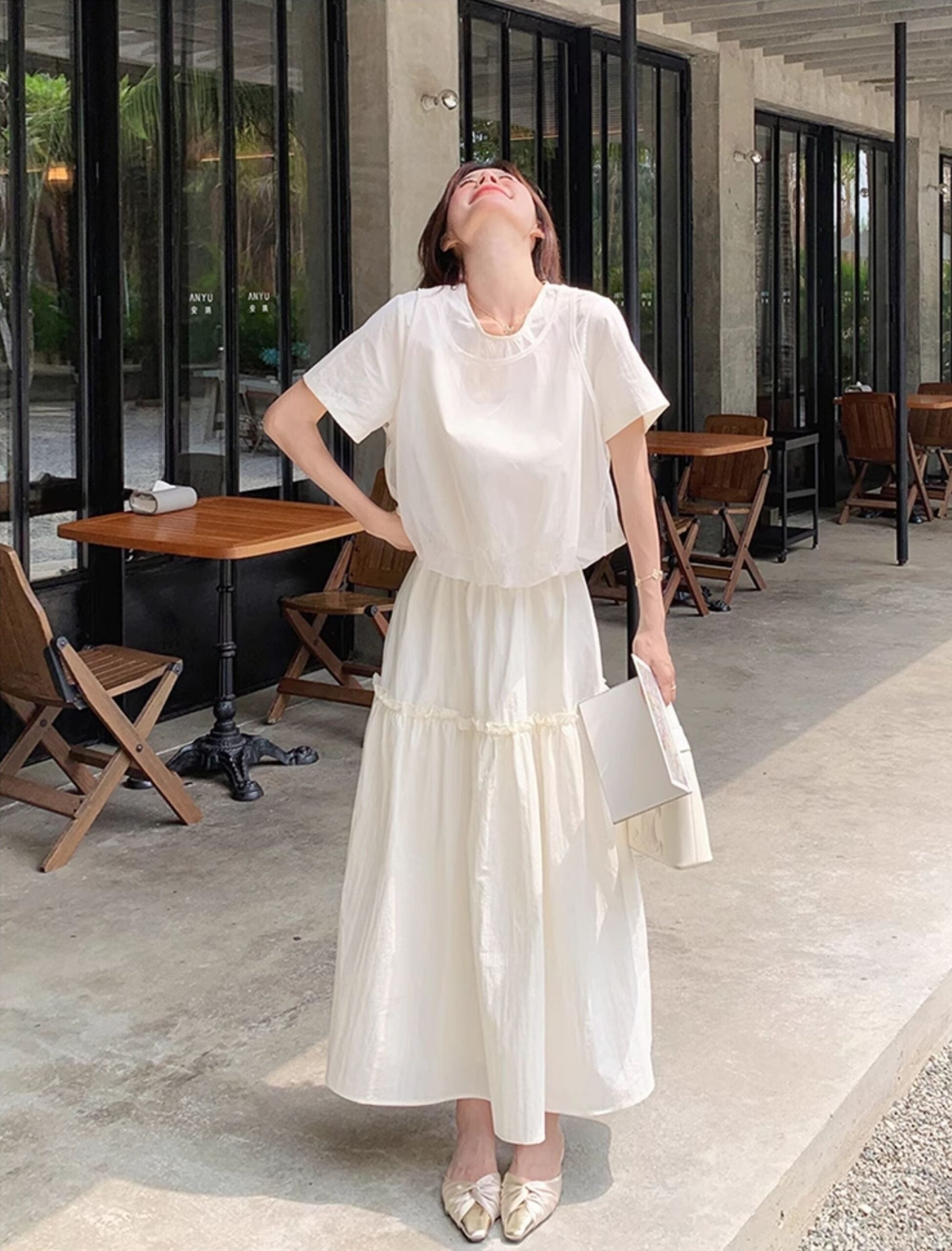 Fashionable Summer Twopiece Skirt Set