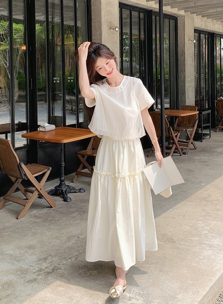 Fashionable Summer Twopiece Skirt Set