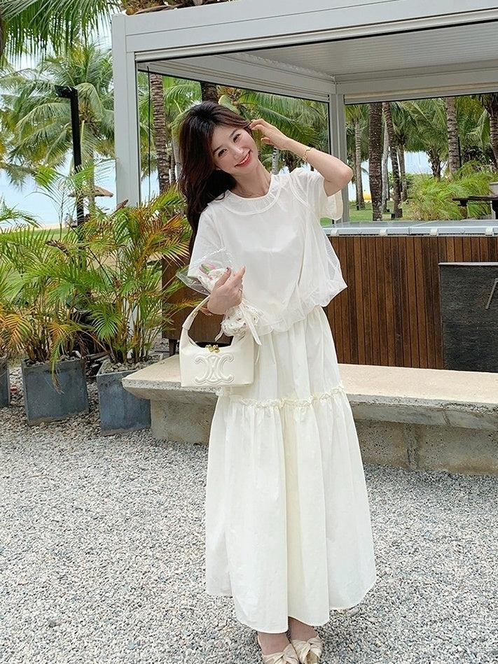 Fashionable Summer Twopiece Skirt Set
