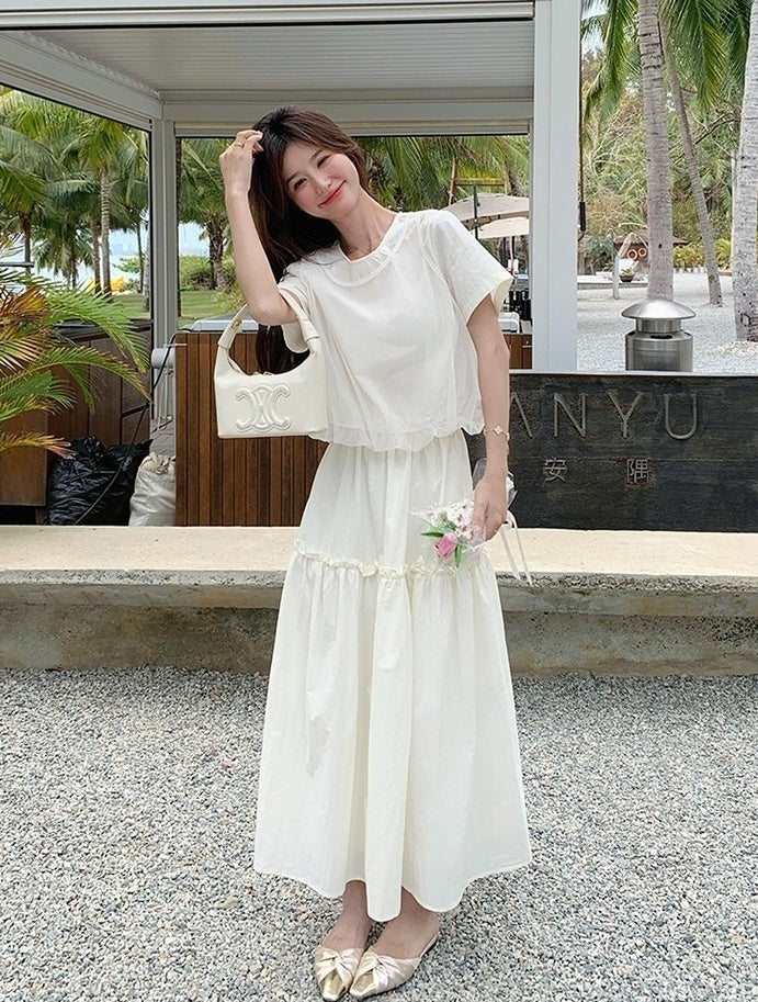 Fashionable Summer Twopiece Skirt Set