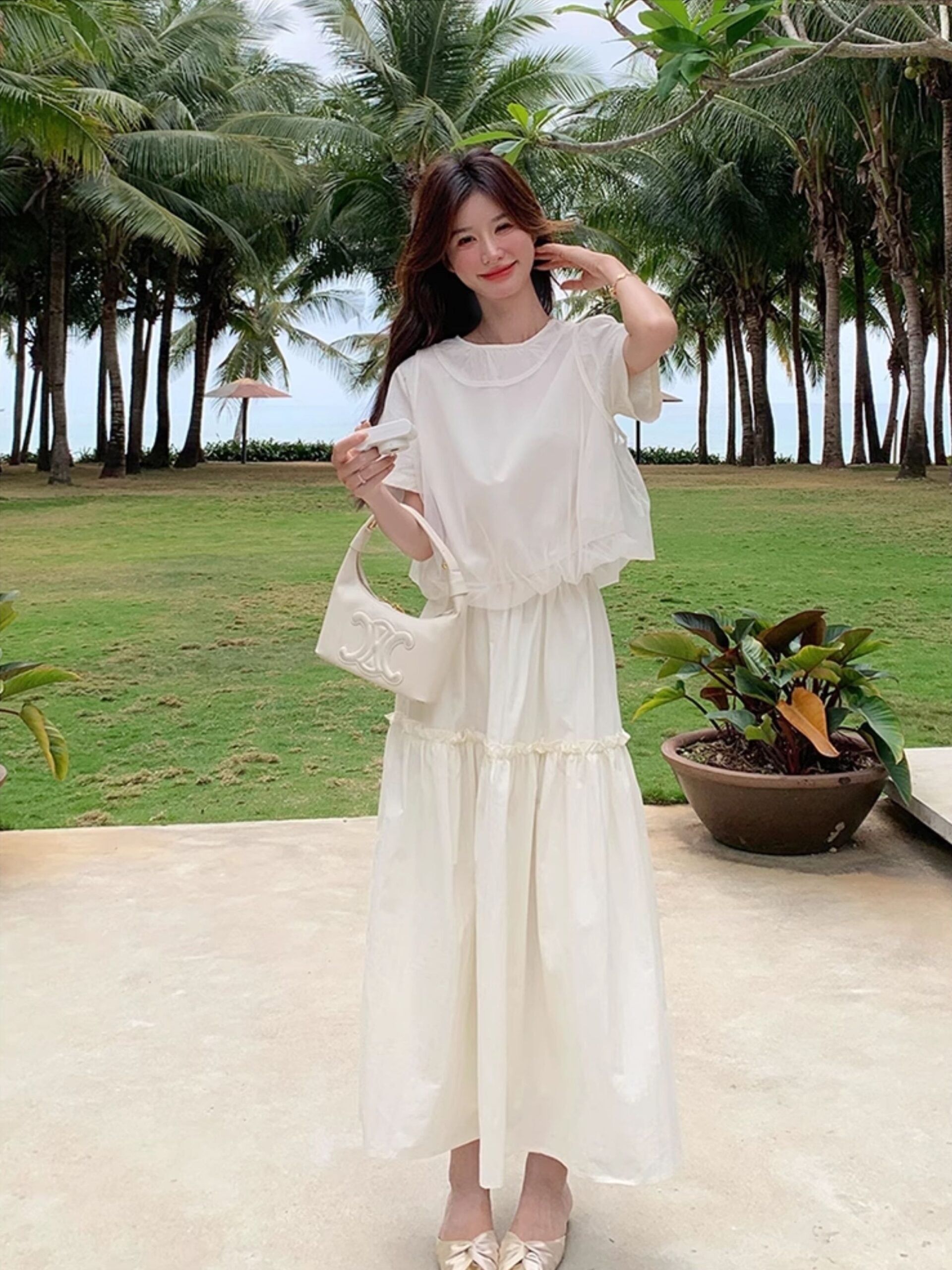 Fashionable Summer Twopiece Skirt Set