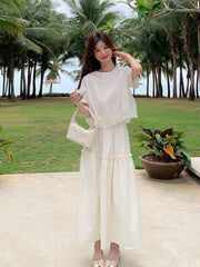 Fashionable Summer Twopiece Skirt Set