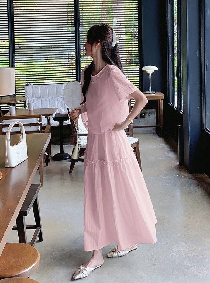 Fashionable Summer Twopiece Skirt Set