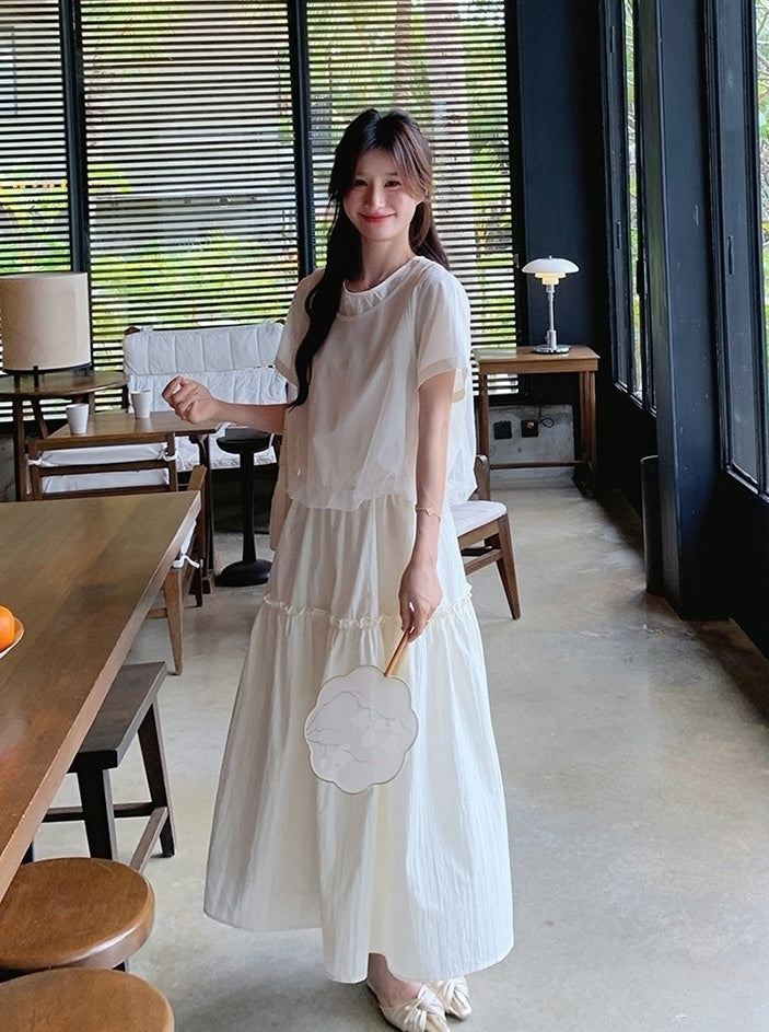 Fashionable Summer Twopiece Skirt Set