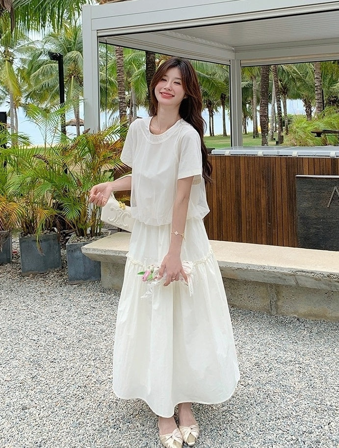 Fashionable Summer Twopiece Skirt Set