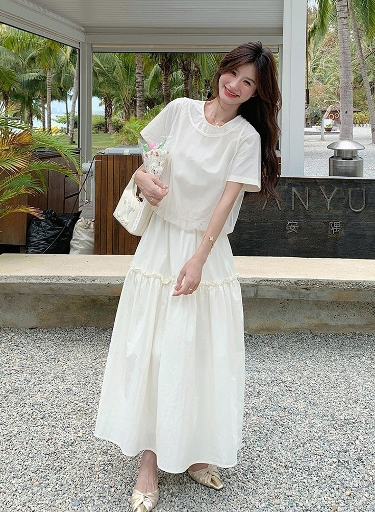 Fashionable Summer Twopiece Skirt Set