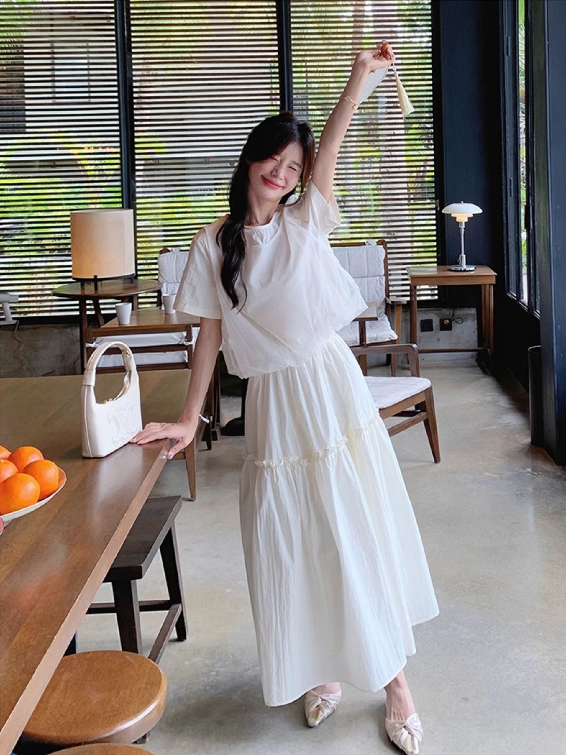 Fashionable Summer Twopiece Skirt Set
