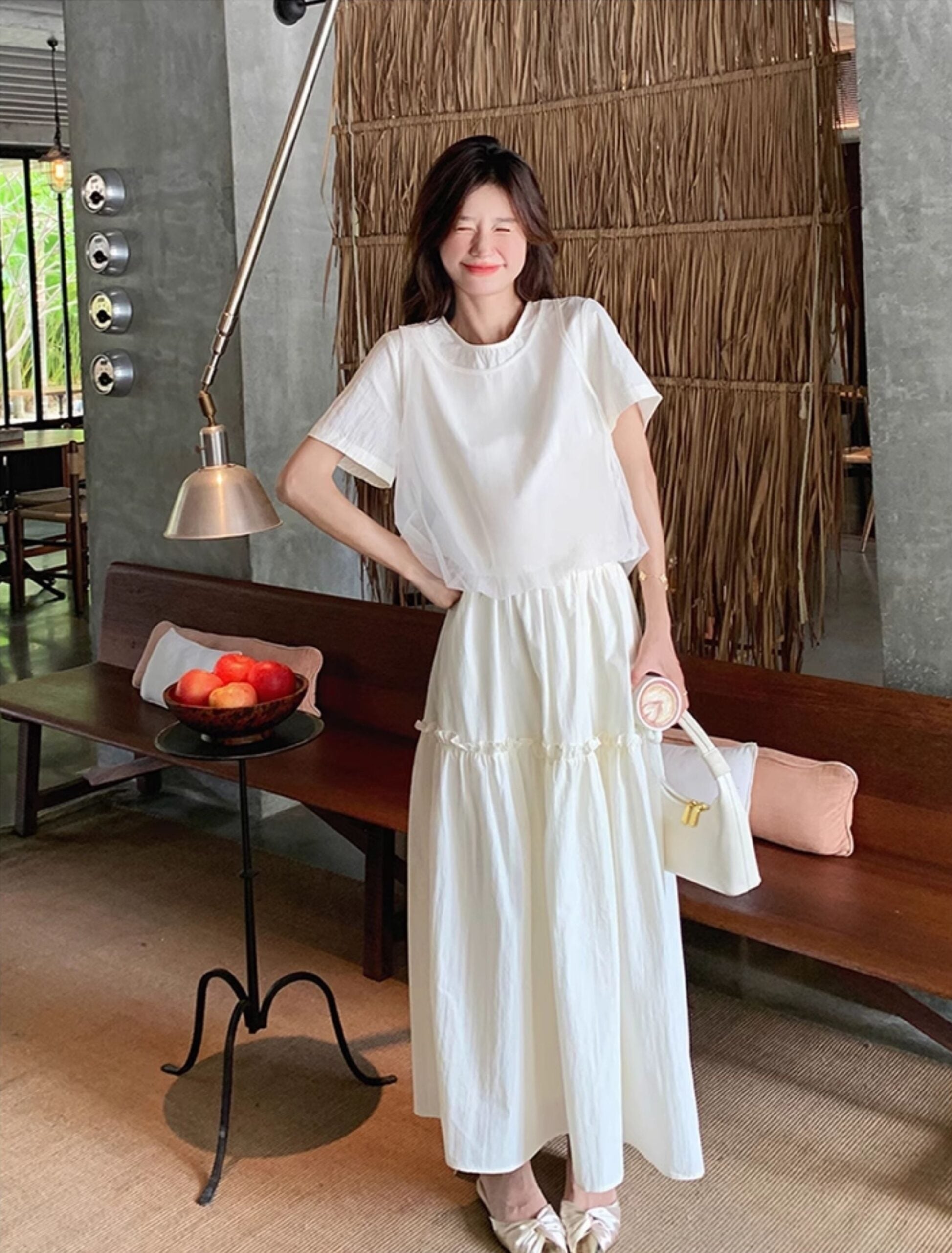 Fashionable Summer Twopiece Skirt Set