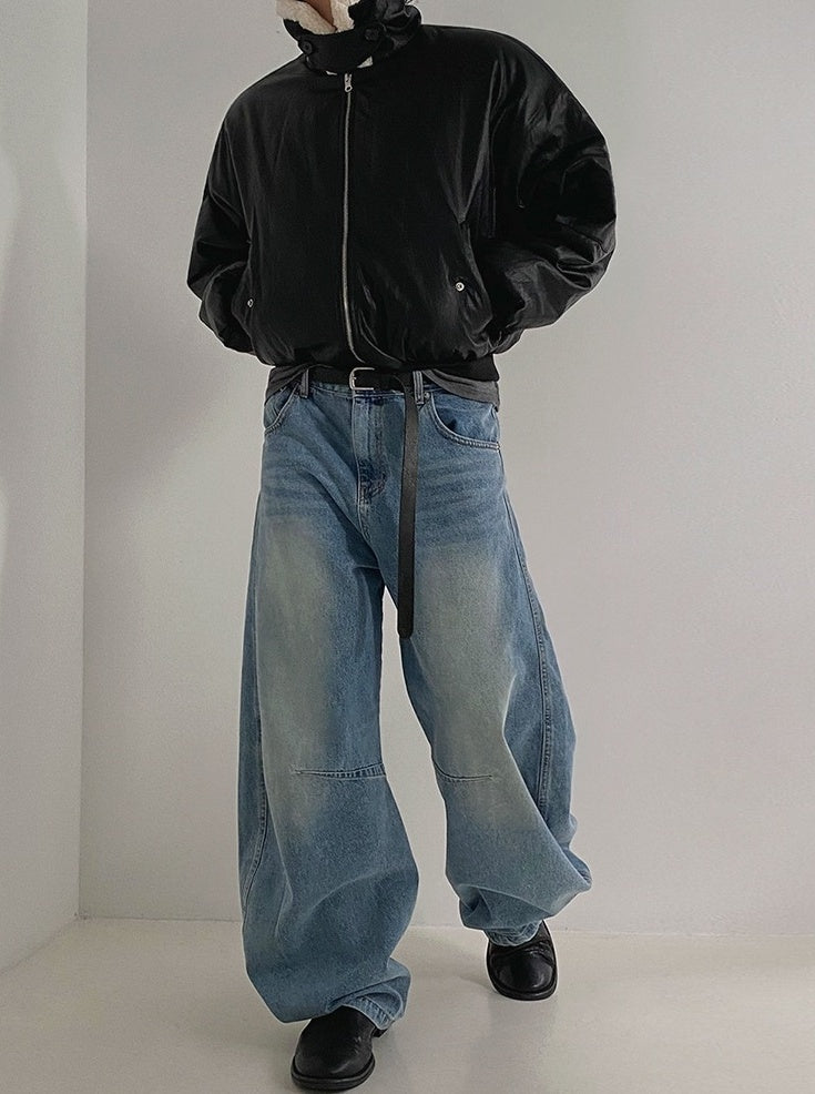 Faux Collar Trendy Pu Jacket