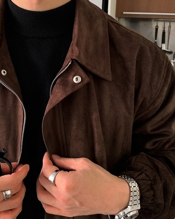 Faux Collar Short Jacket