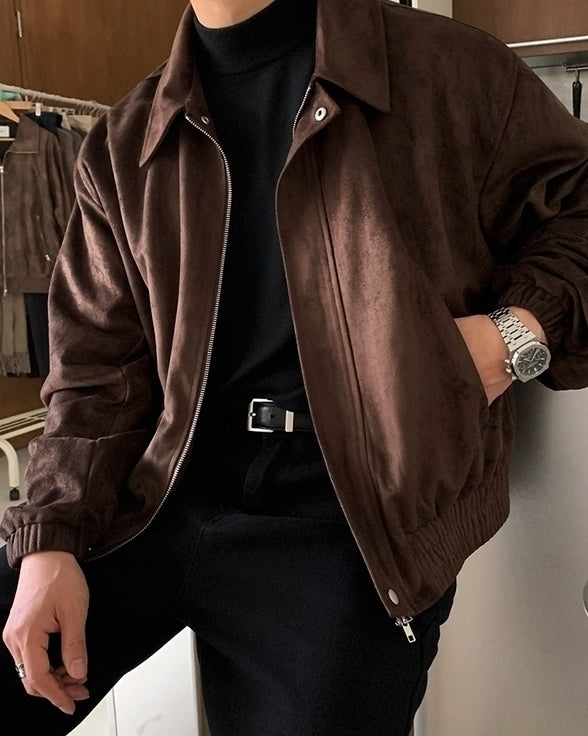Faux Collar Short Jacket