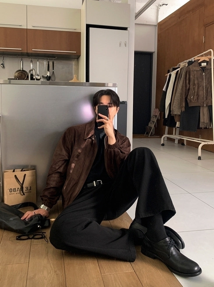 Faux Collar Short Jacket