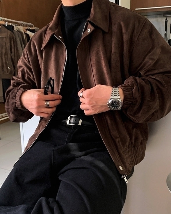Faux Collar Short Jacket