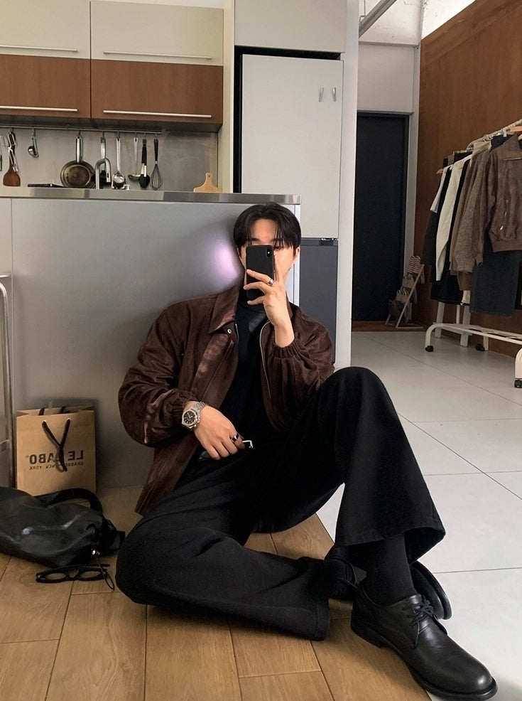 Faux Collar Short Jacket