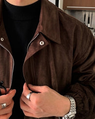 Faux Collar Short Jacket