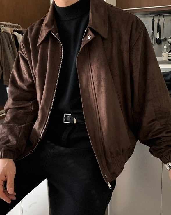 Faux Collar Short Jacket
