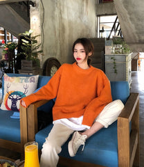 Orange Knitted Sweater