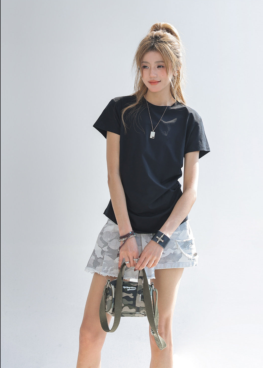 Fitted Short Sleeve Crop Top