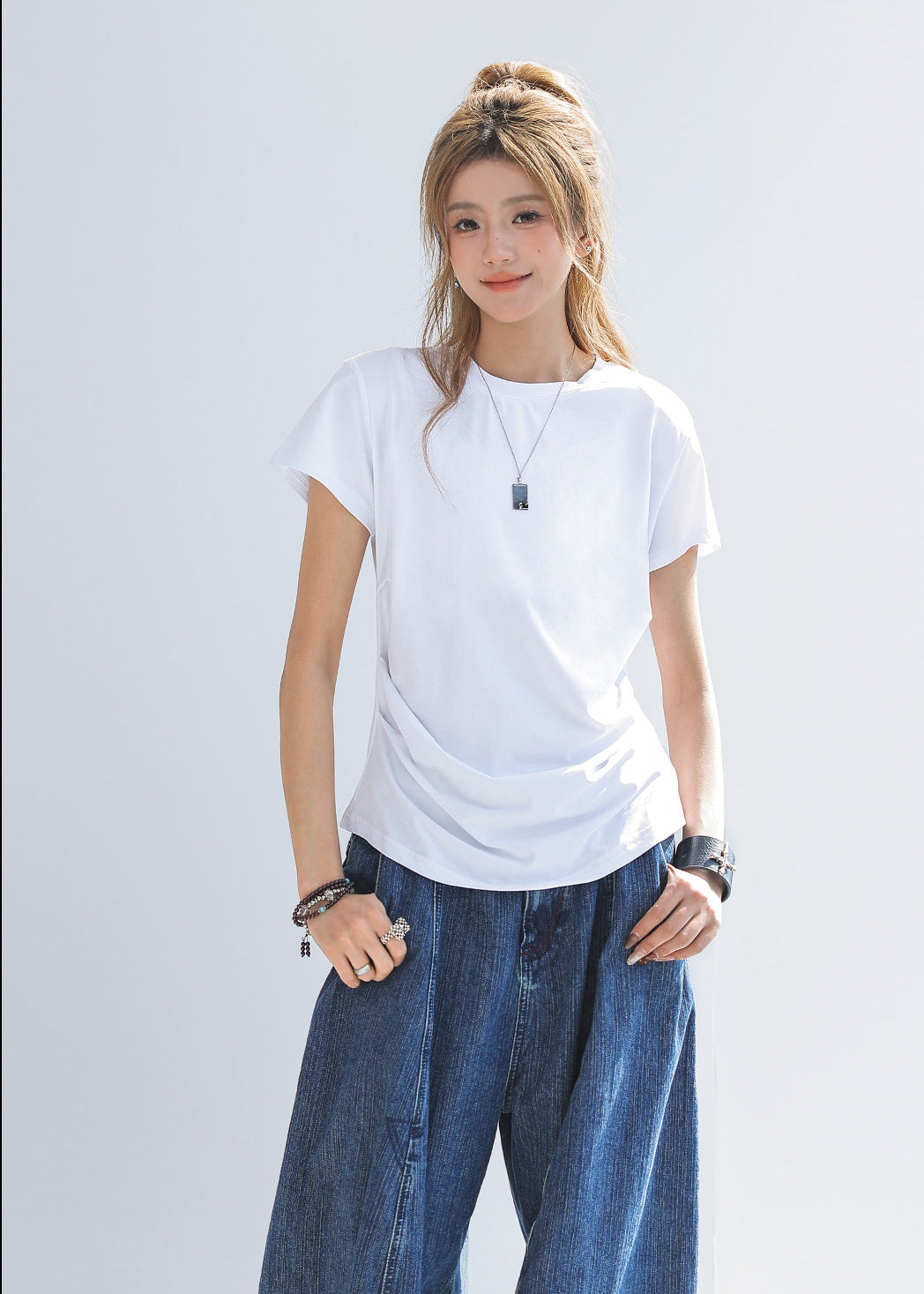 Fitted Short Sleeve Crop Top