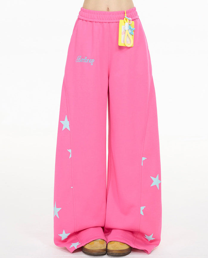 Flare Patchwork Casual Pants