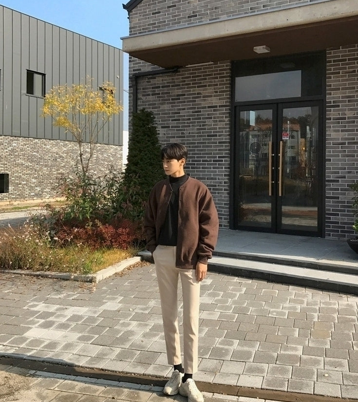 Fleece Lined Cozy Korean Style Hoodie Jacket