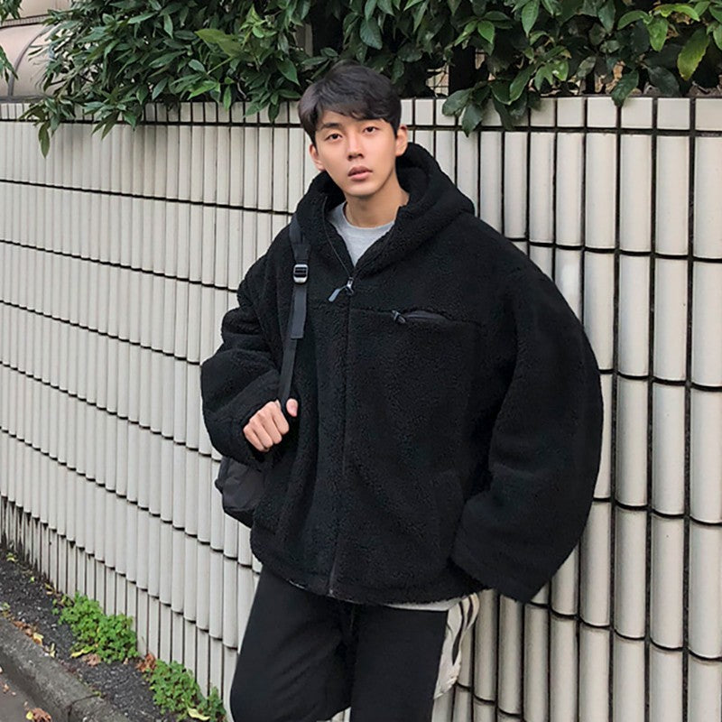 Fleece Lined Oversized Jacket Trendy Style