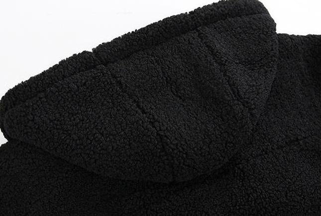 Fleece Lined Oversized Jacket Trendy Style