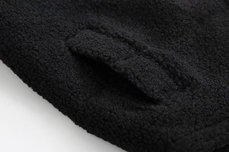 Fleece Lined Oversized Jacket Trendy Style