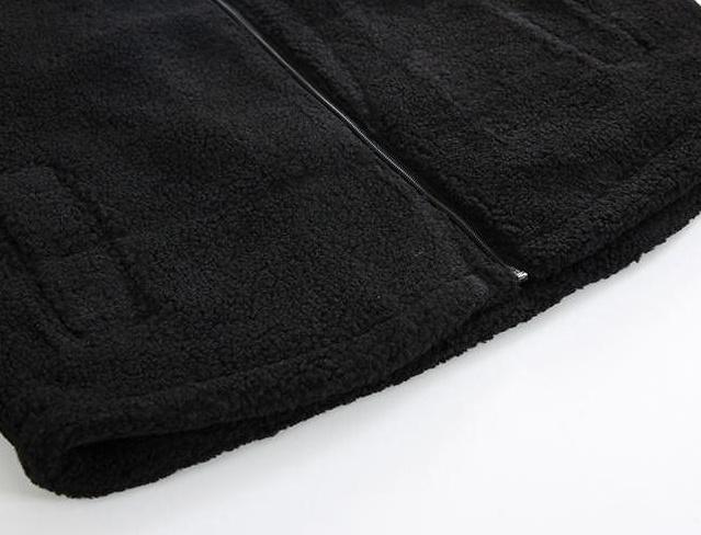 Fleece Lined Oversized Jacket Trendy Style