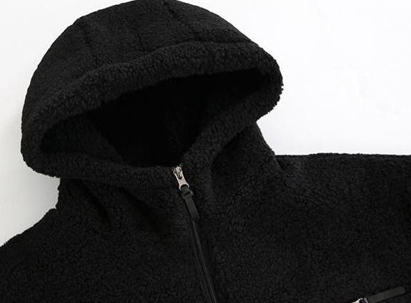 Fleece Lined Oversized Jacket Trendy Style