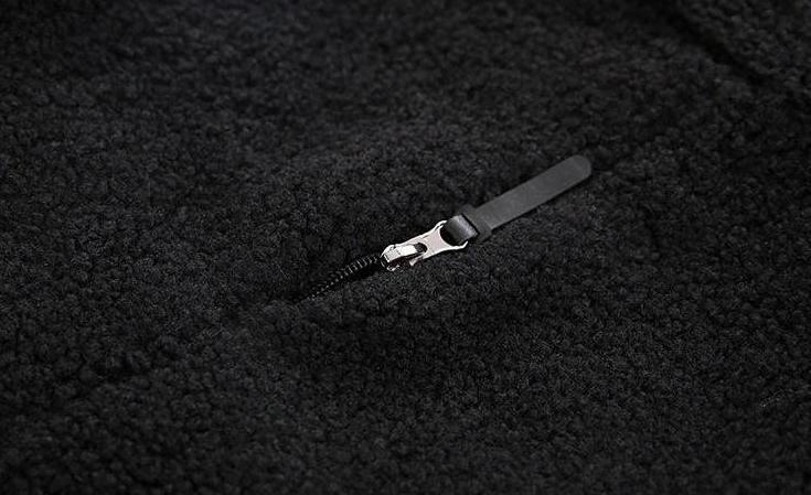 Fleece Lined Oversized Jacket Trendy Style