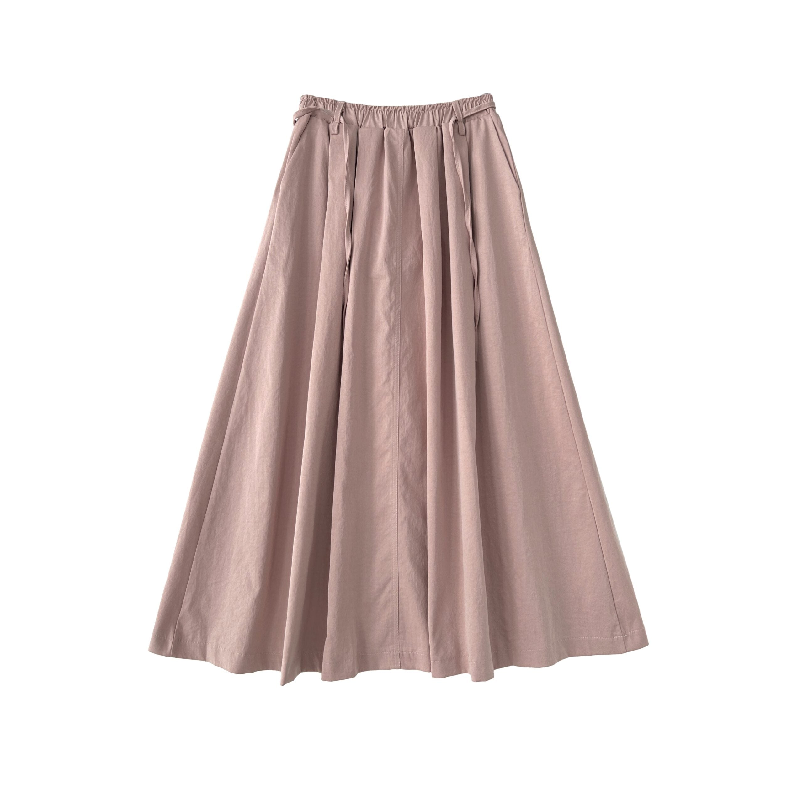 Flowy Black A Line Midi Skirt
