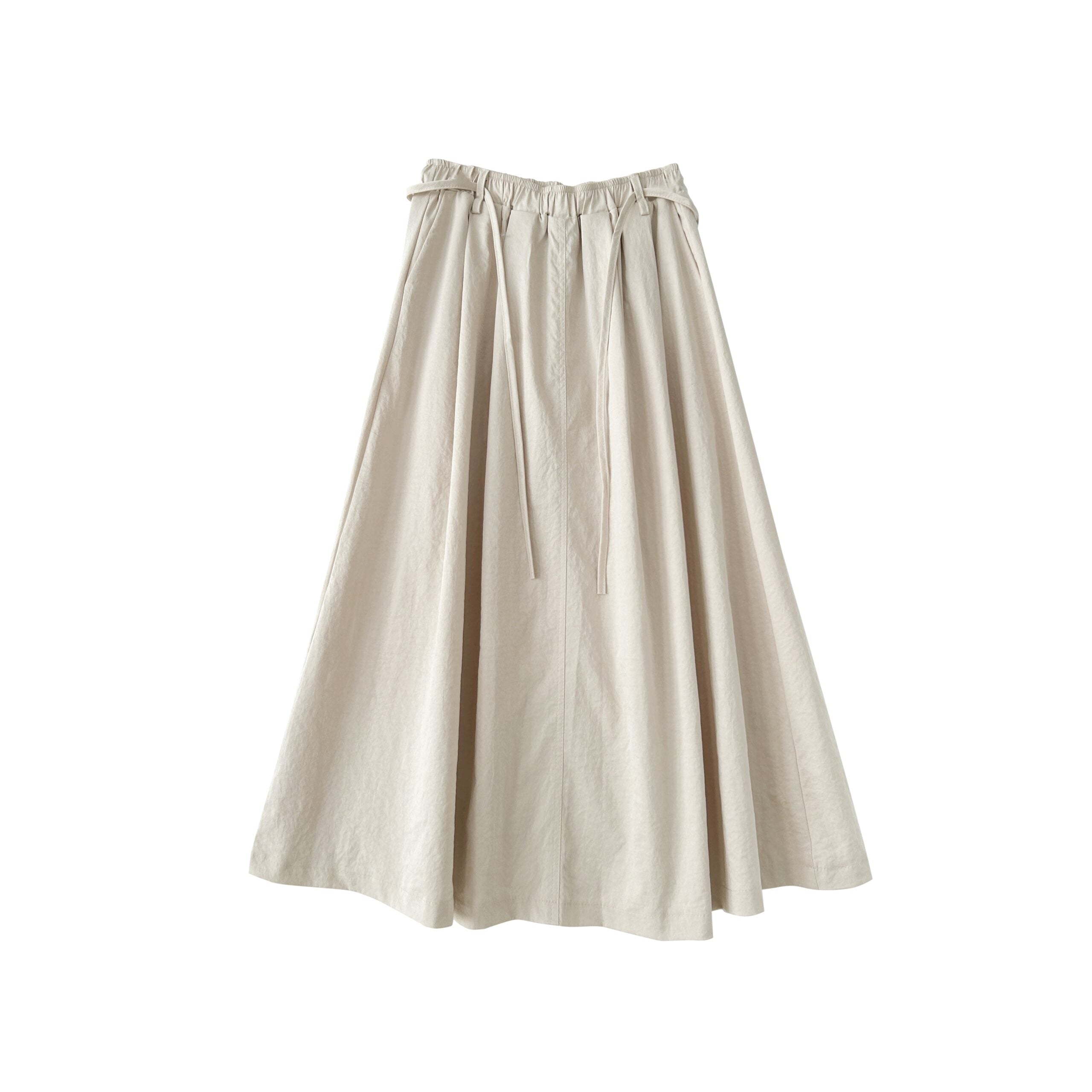 Flowy Black A Line Midi Skirt