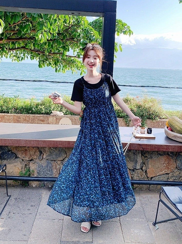 French Floral Sundress Vacation Set