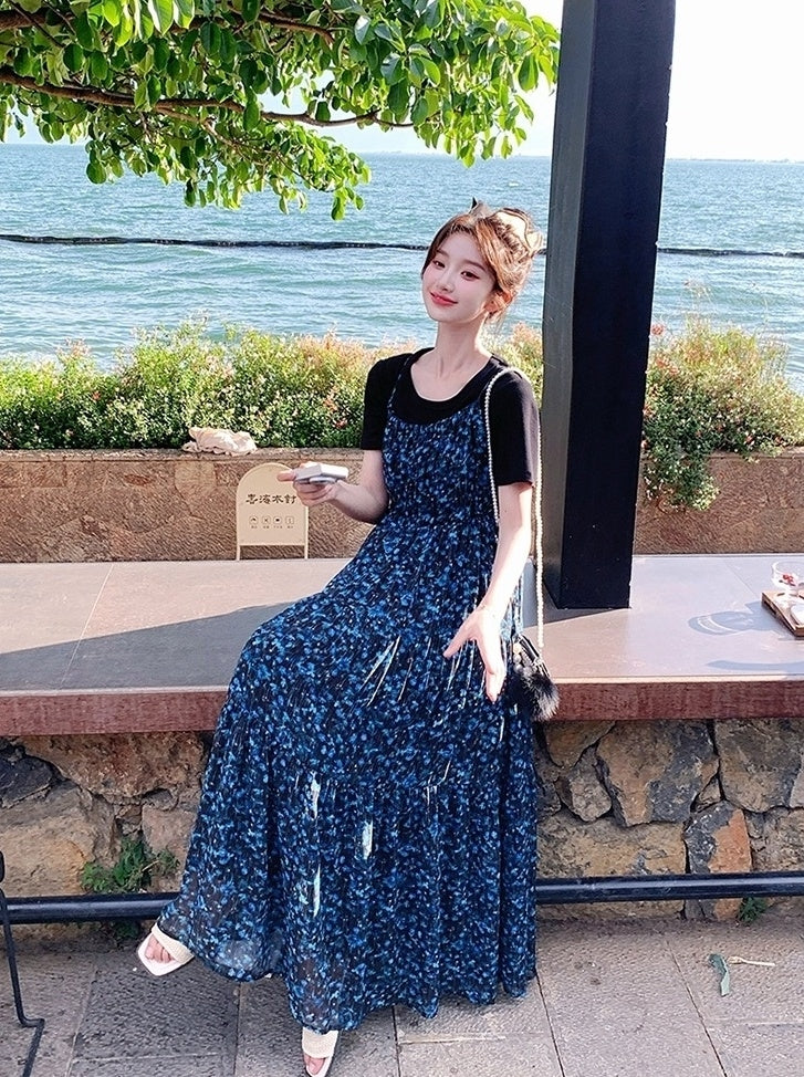 French Floral Sundress Vacation Set