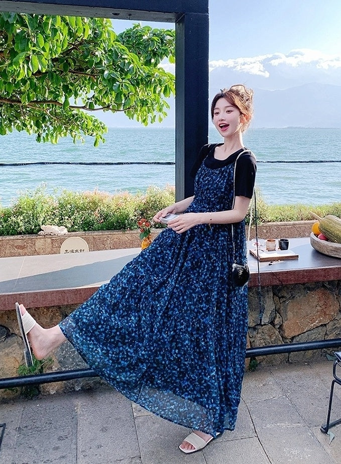 French Floral Sundress Vacation Set