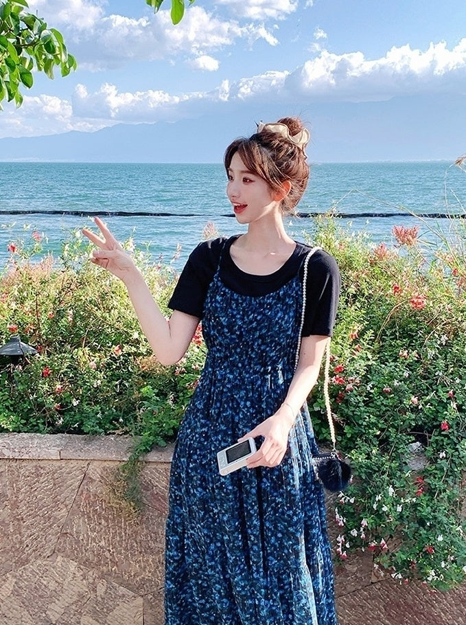 French Floral Sundress Vacation Set
