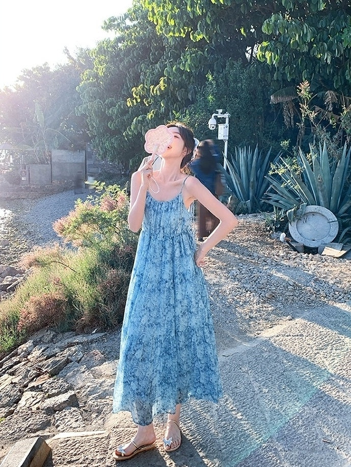 French Floral Sundress Vacation Set