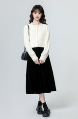 French Lace Stand Collar Shirt