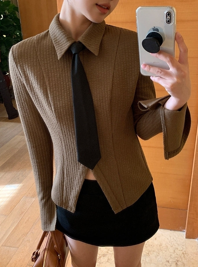 Girly Style Long Sleeve Knit Shirt Top