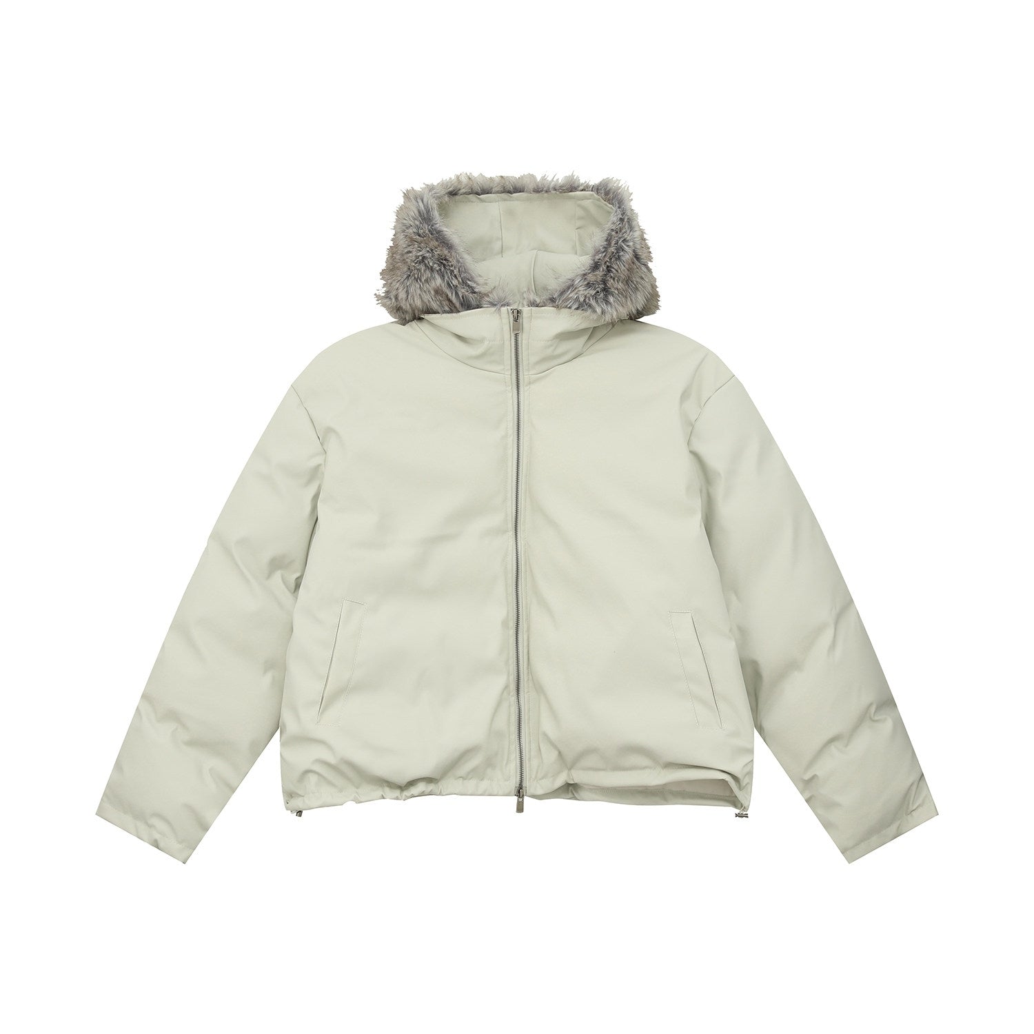 Fur Collar Hooded Short Winter Jacket
