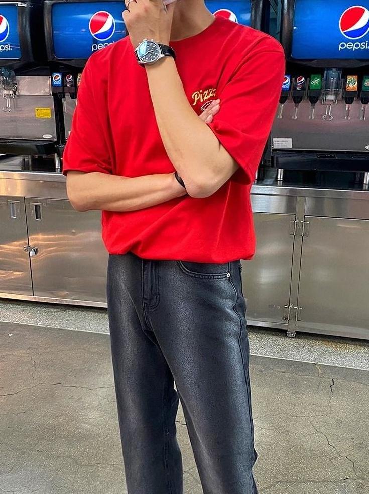 Gradient Loose Straight Trendy Denim Pants