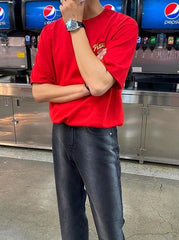 Gradient Loose Straight Trendy Denim Pants