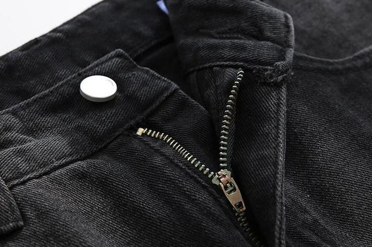 Gradient Loose Straight Trendy Denim Pants