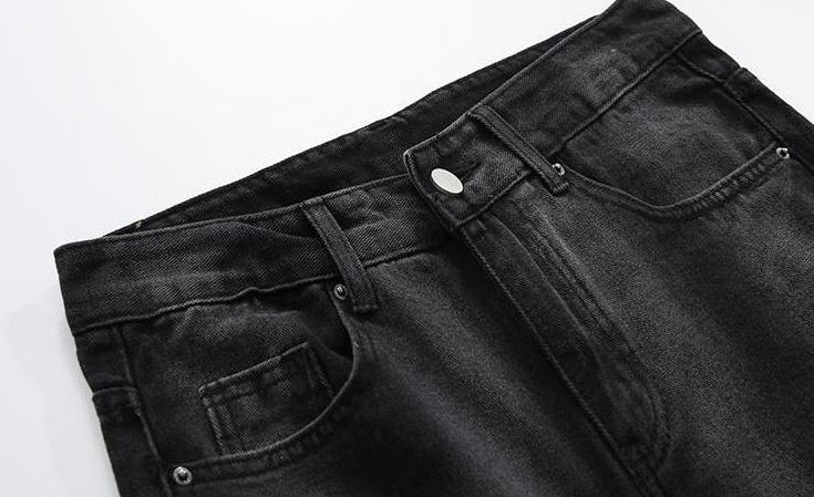 Gradient Loose Straight Trendy Denim Pants