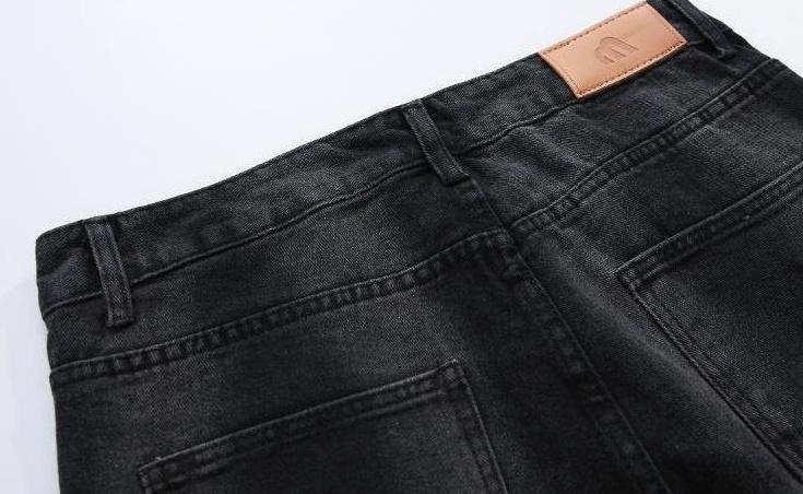 Gradient Loose Straight Trendy Denim Pants