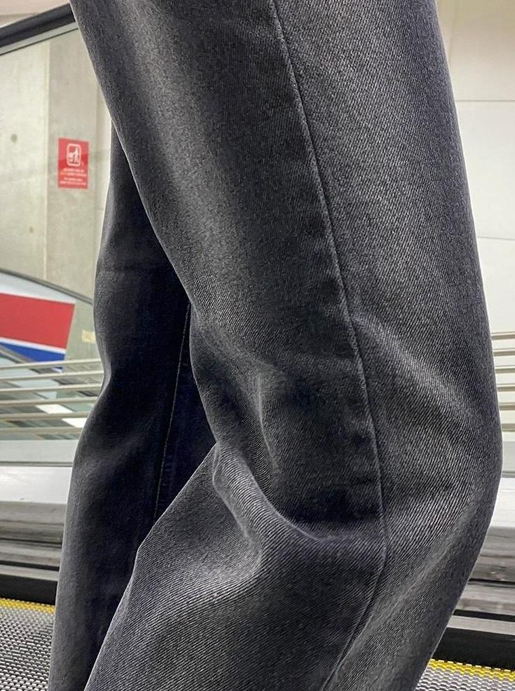 Gradient Loose Straight Trendy Denim Pants